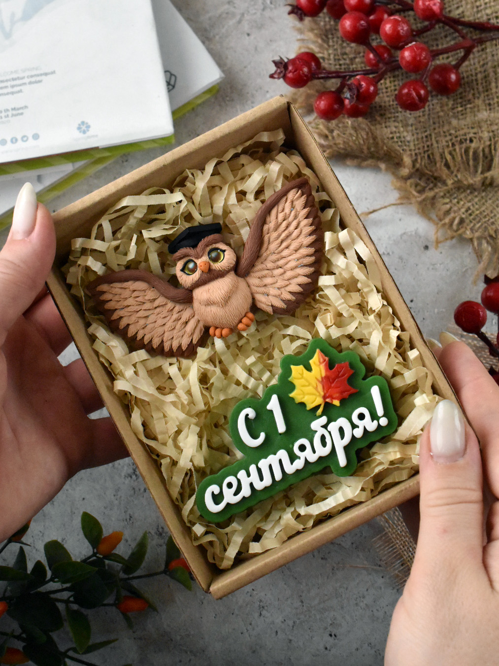 Силиконовая форма "Сова София" 2D — изображение 5